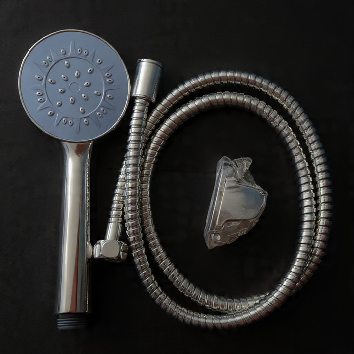 High-Pressure Hand Shower with Steel Flexible Hose & Holder – Bathroom Shower Set
