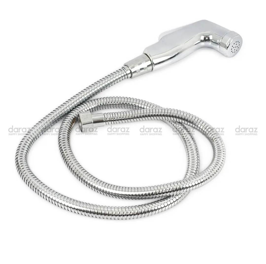 Toilet Push Shower - ABS Plastic Head and Stainless Steel Chain