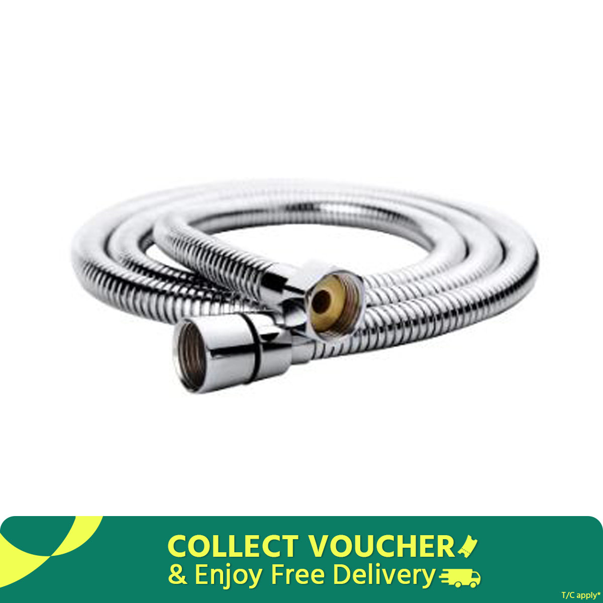 48 inch / 4 Feet Chrome Polished Stainless Steel Hand Shower Flexible Hose Pipe