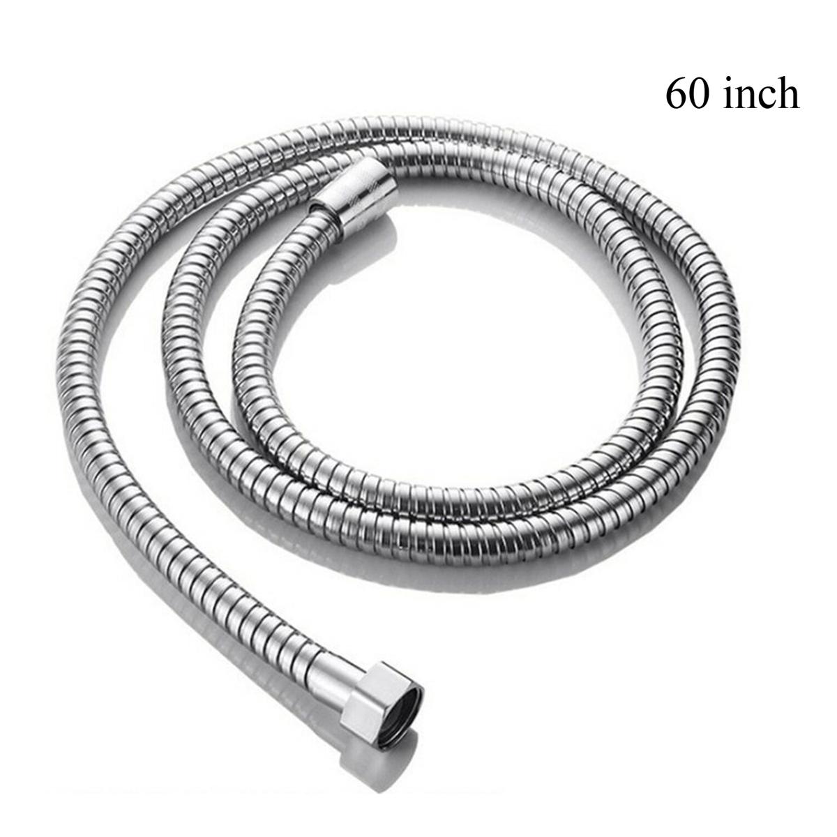 60 inch / 5 Feet Chrome Polished Stainless Steel Hand Shower Flexible Hose Pipe
