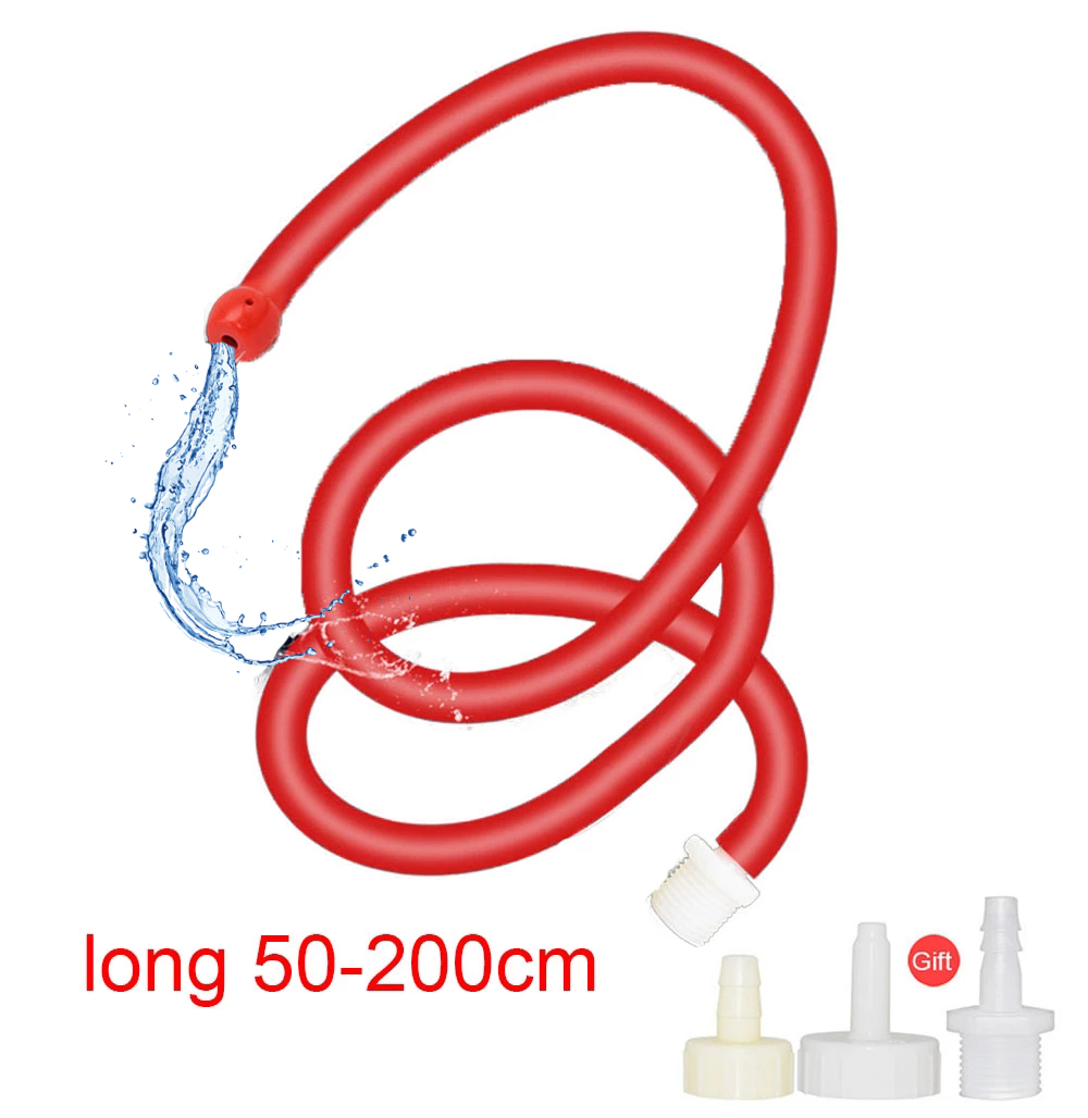 Portable Soft Silicone Bidet Wash Hose Cleaner Personal Enema Nozzle Douch Cleaning 50/100/150/200cm Tube