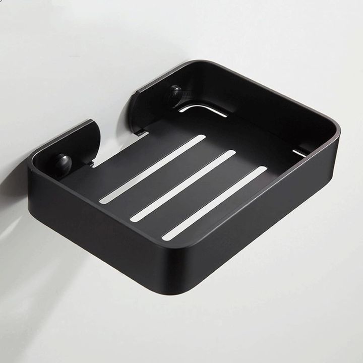 Stainless Steel Soap Case with Black Coating (Square)